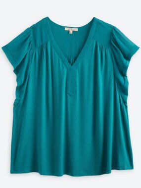 Elah Flutter Sleeve Knit Top